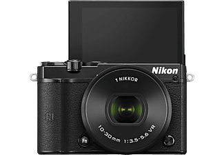NIKON 1 J5 Systemkamera 20.8 Megapixel mit Objektiv 10-30 mm f/3.5-5.6, 7,5 cm Display, WLAN