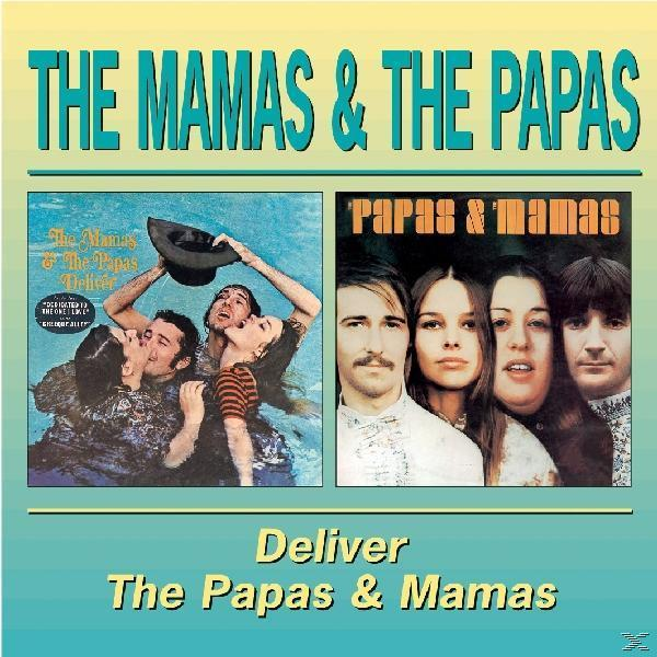 Das Albumcover von The Mamas & The Papas. Zwei Fotos: eines mit Leuten im Wasser, ein anderes mit Bandmitgliedern.
