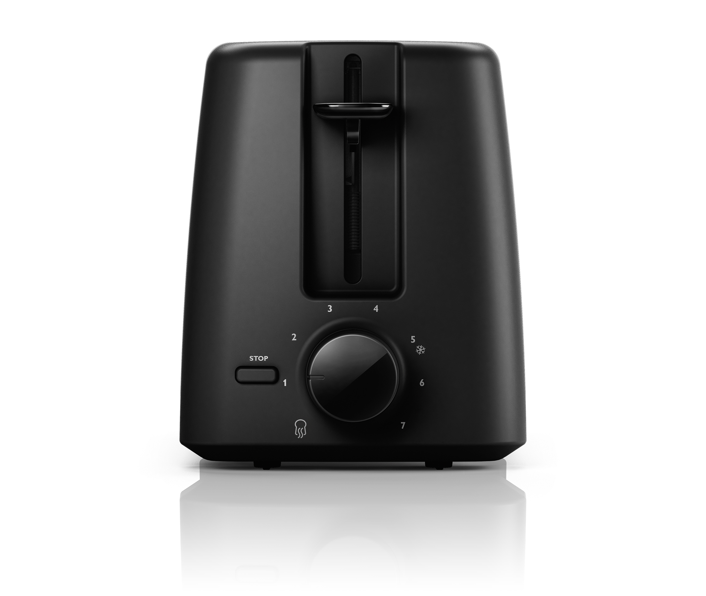 PHILIPS HD4825/90 Daily Collection Toaster Edelstahl/Schwarz (800 Watt, Schlitze: 2)