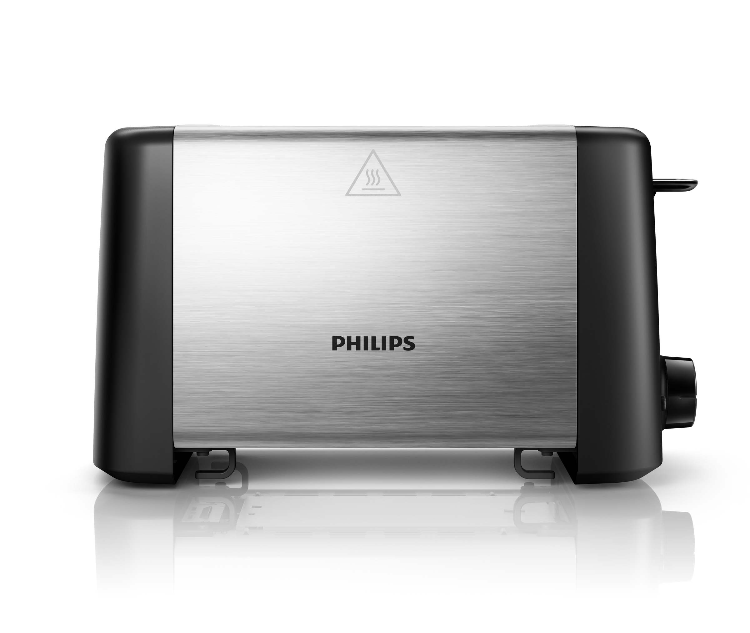 PHILIPS HD4825/90 Daily Collection Toaster Edelstahl/Schwarz (800 Watt, Schlitze: 2)