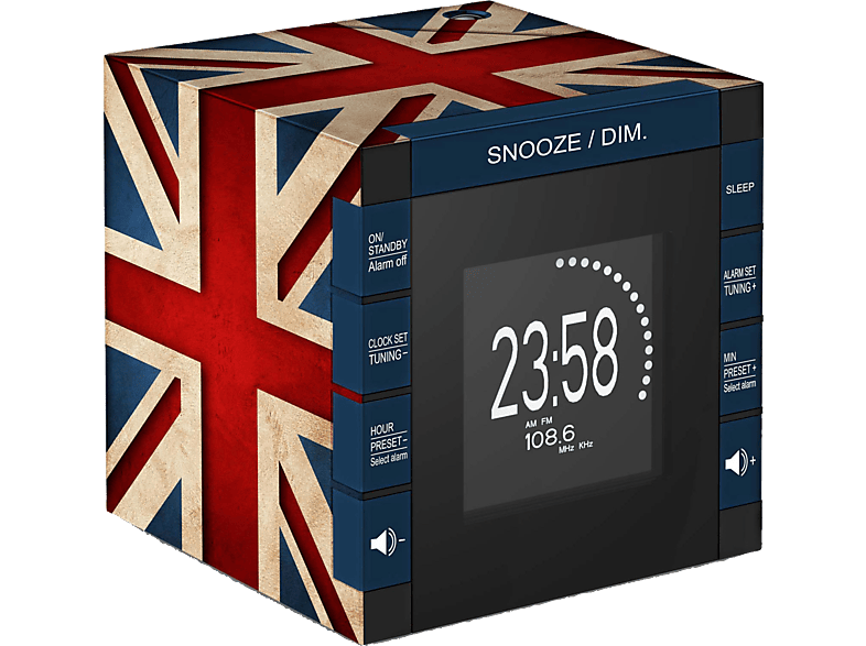 BIGBEN Wekkerradio met projector UK Flag (RR70PGB)