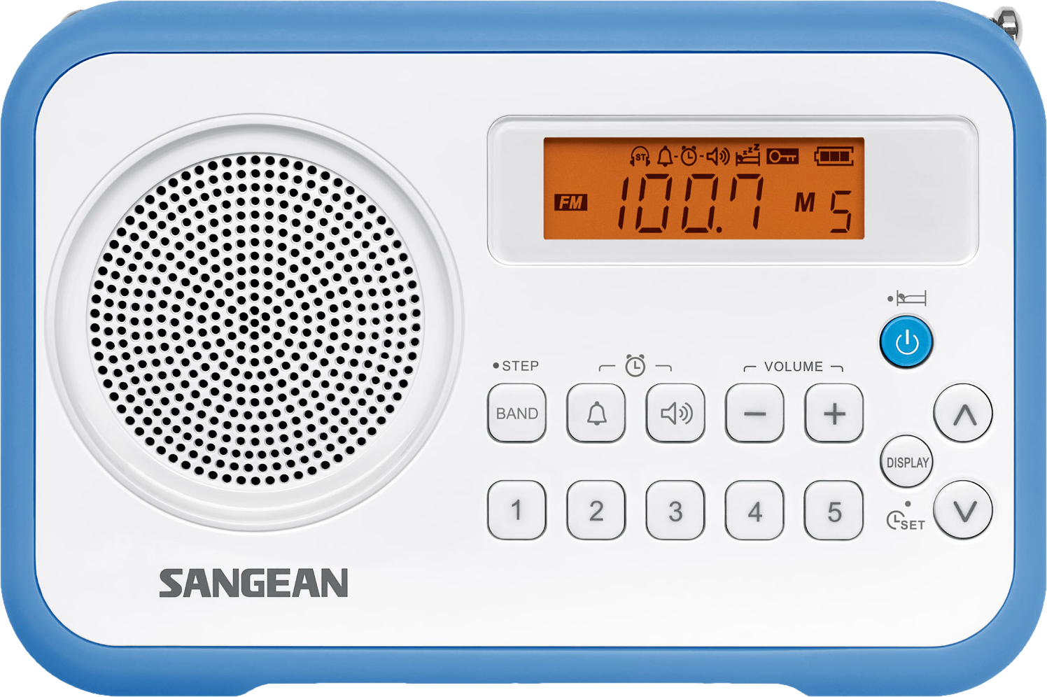 SANGEAN PR-D18W/B AM / FM-Sztereó szintézeres hordozható rádió (kék)