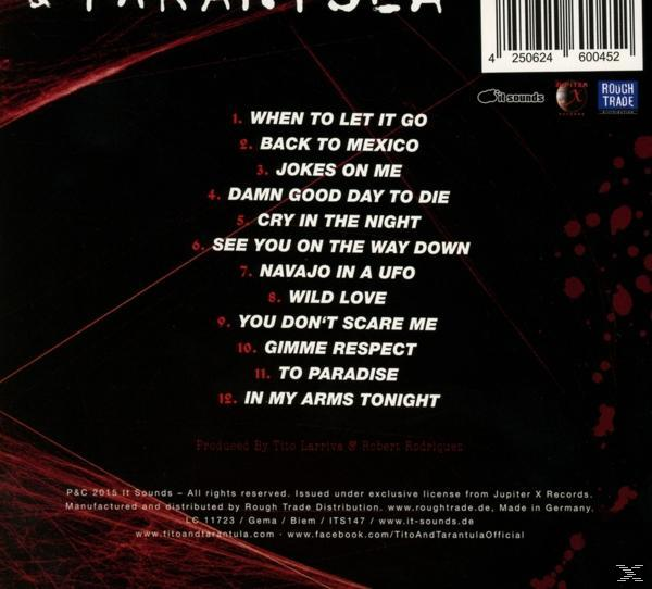 CD-Rückseite mit Titelliste: 'When To Let It Go', 'Back To Mexico' und mehr.