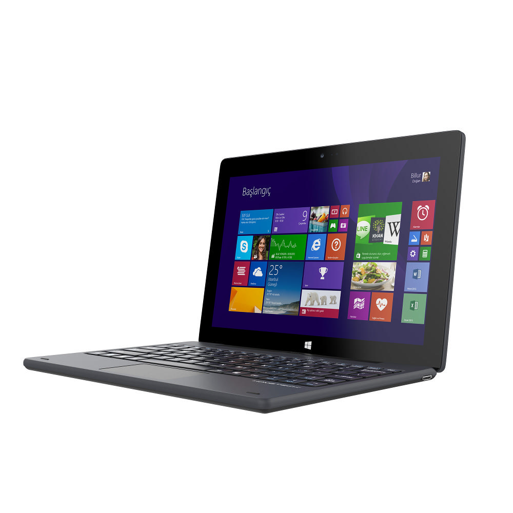 HOMETECH Premium Tab10 10.1 inç Atom Z3735F 1.33 GHz 2GB 32GB 2 In 1 Tablet PC & Klavye Windows 8.1