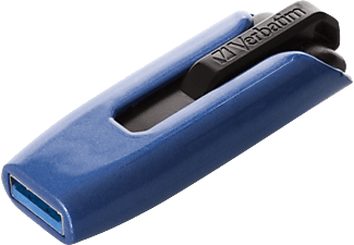 VERBATIM 49807 V3 MAX USB-Stick, 64 GB, 175 MB/s, Blau-metallic