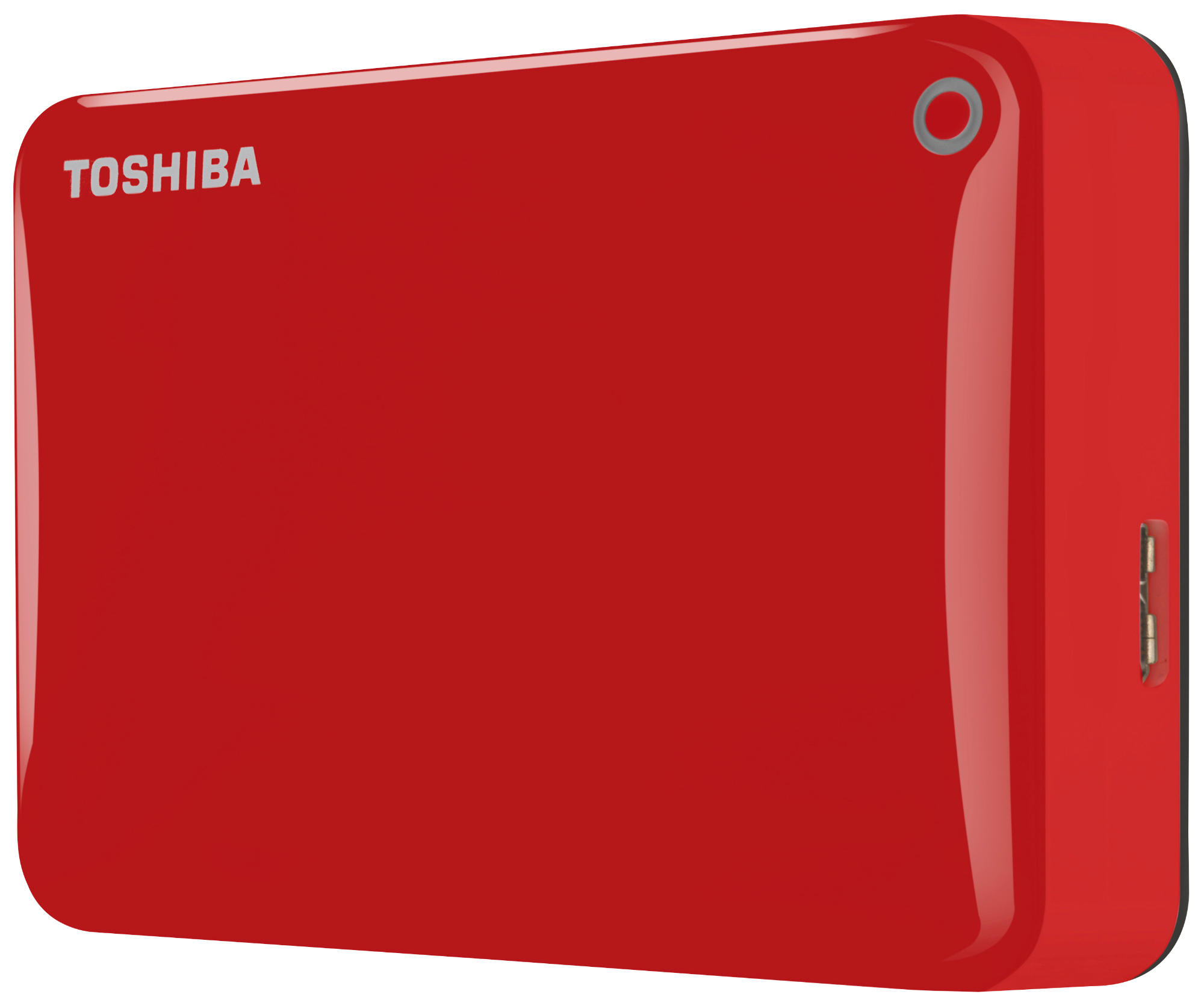 Disco duro de 500GB - Toshiba Canvio Connect II, 2,5 pulgadas, USB 3.0, acceso remoto, rojo