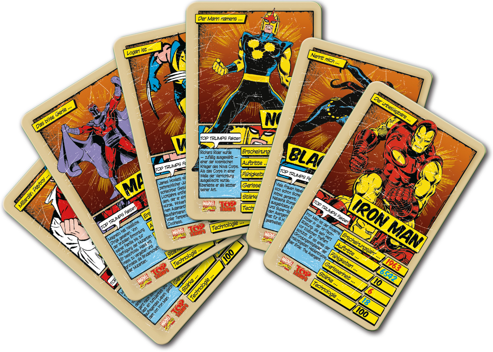 S.A.D. GMBH Top Trumps Quartett - Marvel Comics Kartenspiel
