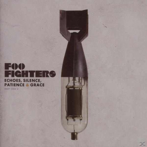 Albumcover: Album der Foo Fighters, zeigt eine birnenförmige Bombe mit Text.