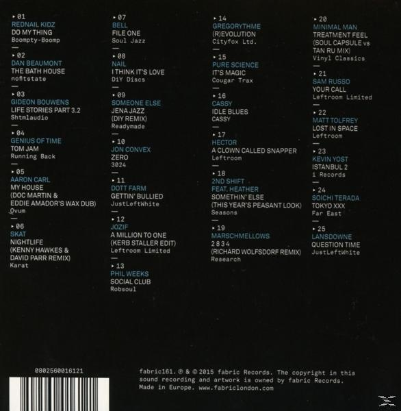 VARIOUS - Fabric 81  - (CD)
