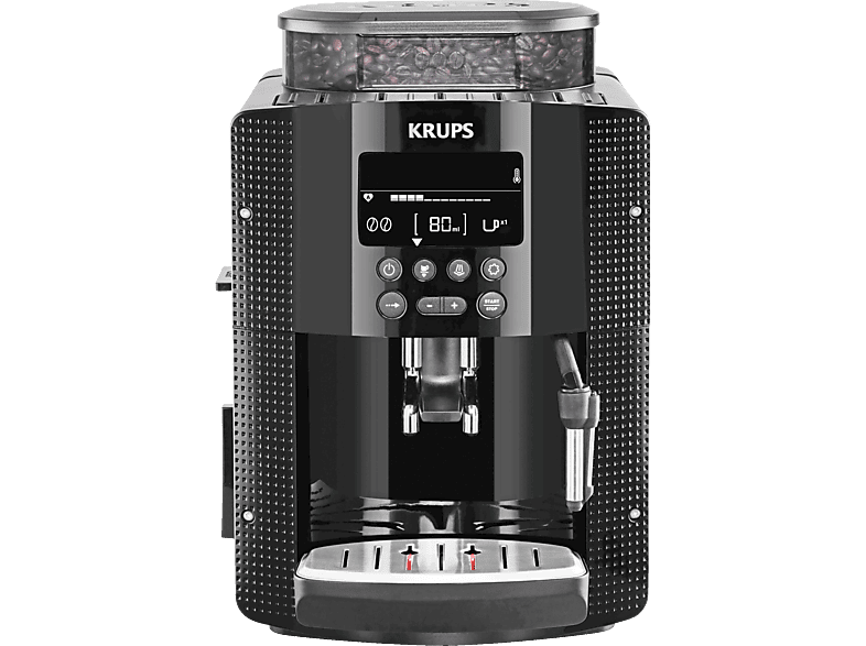 Cafetera superautomática - Krups EA8150 Potencia 1450W 15 bares de presión Sistema Thermo-block