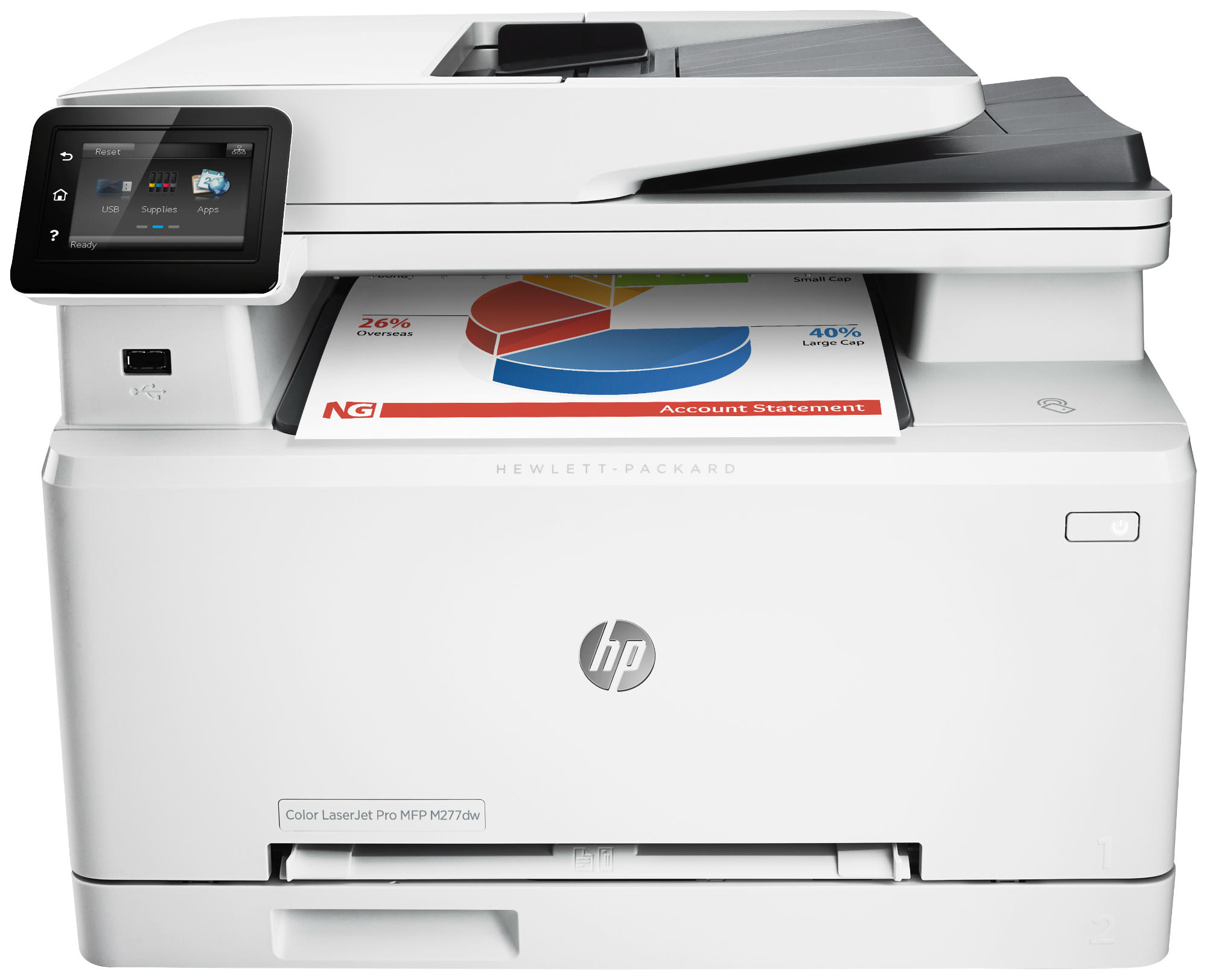 Impresora Multifunción Láser - HP LaserJet Pro M277dw, NFC y WiFi