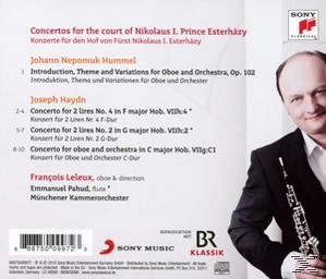 CD-Hülle, Mann mit Oboe, Text auf der Rückseite.