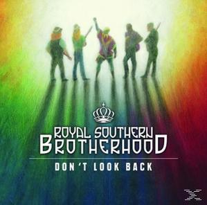 Albumcover 'Don't Look Back' von Royal Southern Brotherhood, Bandmitglieder in leuchtenden Farben.