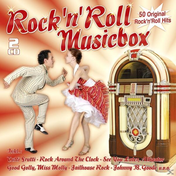 Albumcover mit zwei Tänzern und einer Jukebox. Der Text enthält Musiknamen.