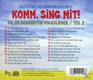 CD-Rückseite mit einer Liste von 25 Liedern auf Deutsch und einem Logo.