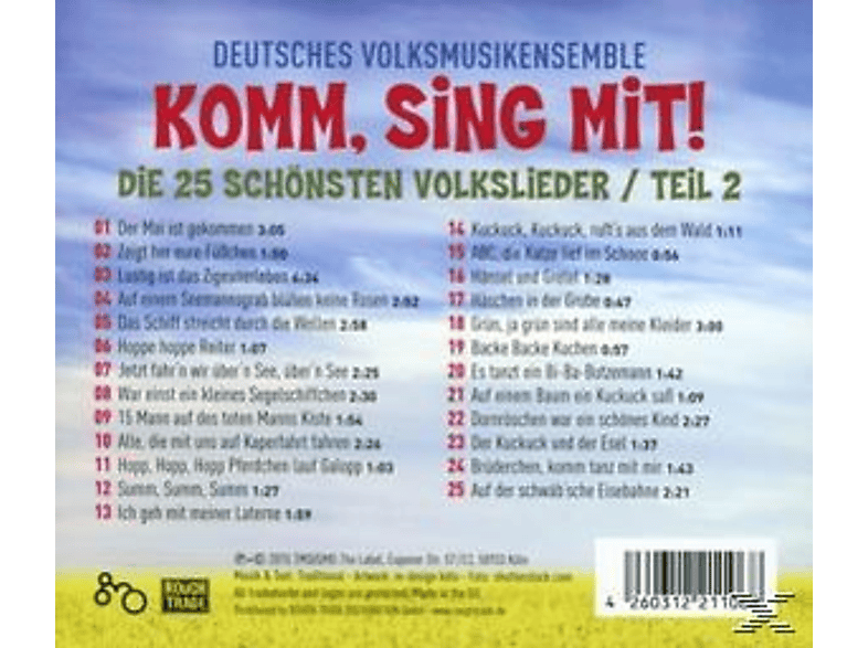 Thumbnail - Deutsches Volksmusikensemble - Komm, Sing Mit!-Die 25 Schönsten Volkslieder 2 (CD)