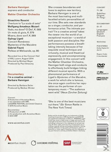 DVD-Rückseite mit Text über Barbara Hannigan und ein Konzert.