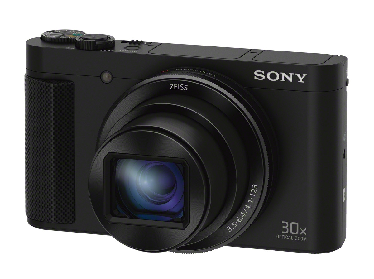 Digitalkamera SONY , Schwarz, Xtra opt. 30x TFT-LCD, Zoom, Cyber-shot WLAN DSC-HX90 Fine, Zeiss NFC