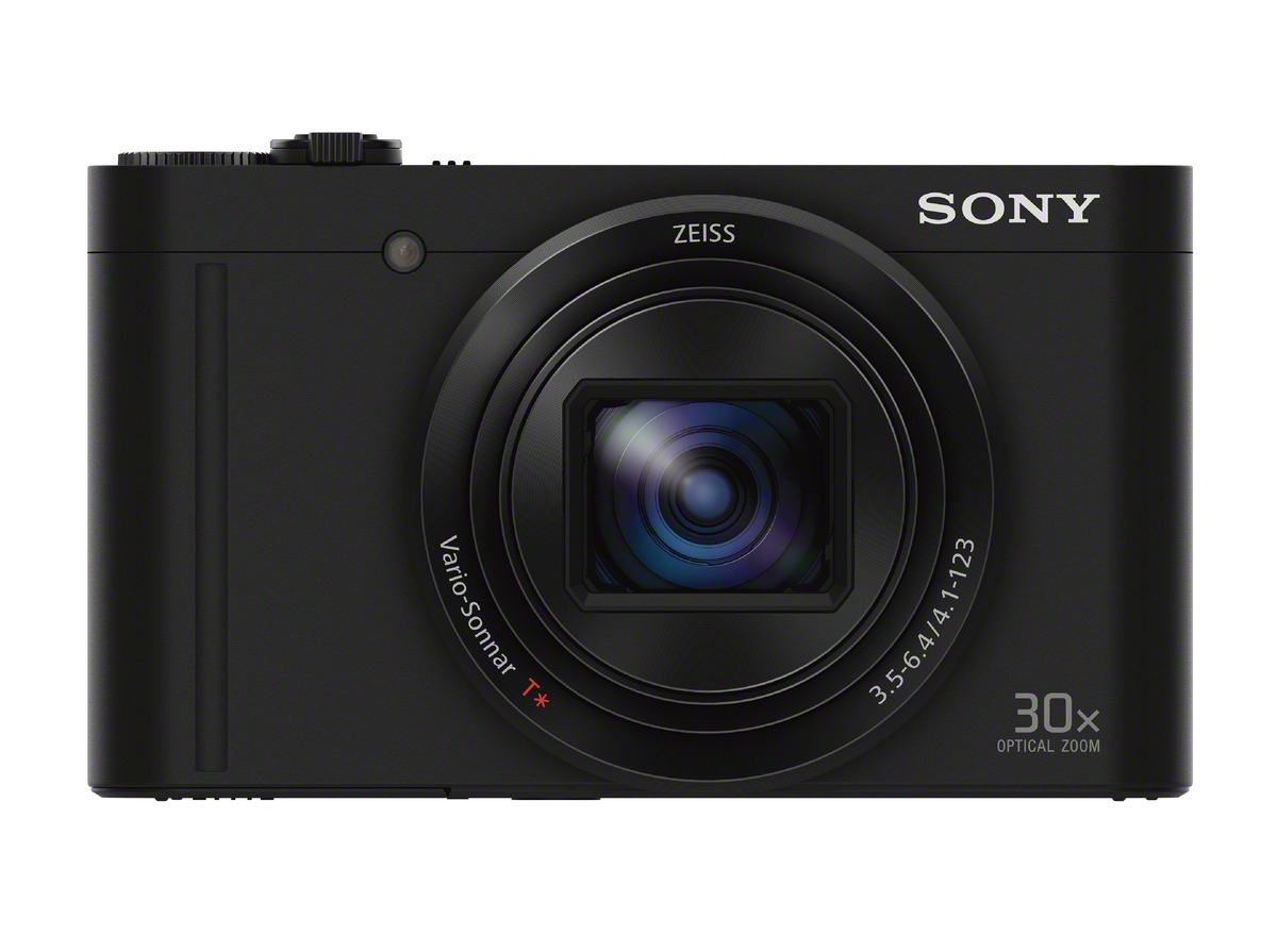 SONY Cyber-shot DSC-WX500 Zeiss NFC Digitalkamera Schwarz, 30x opt. Zoom, TFT-LCD, Xtra Fine, WLAN