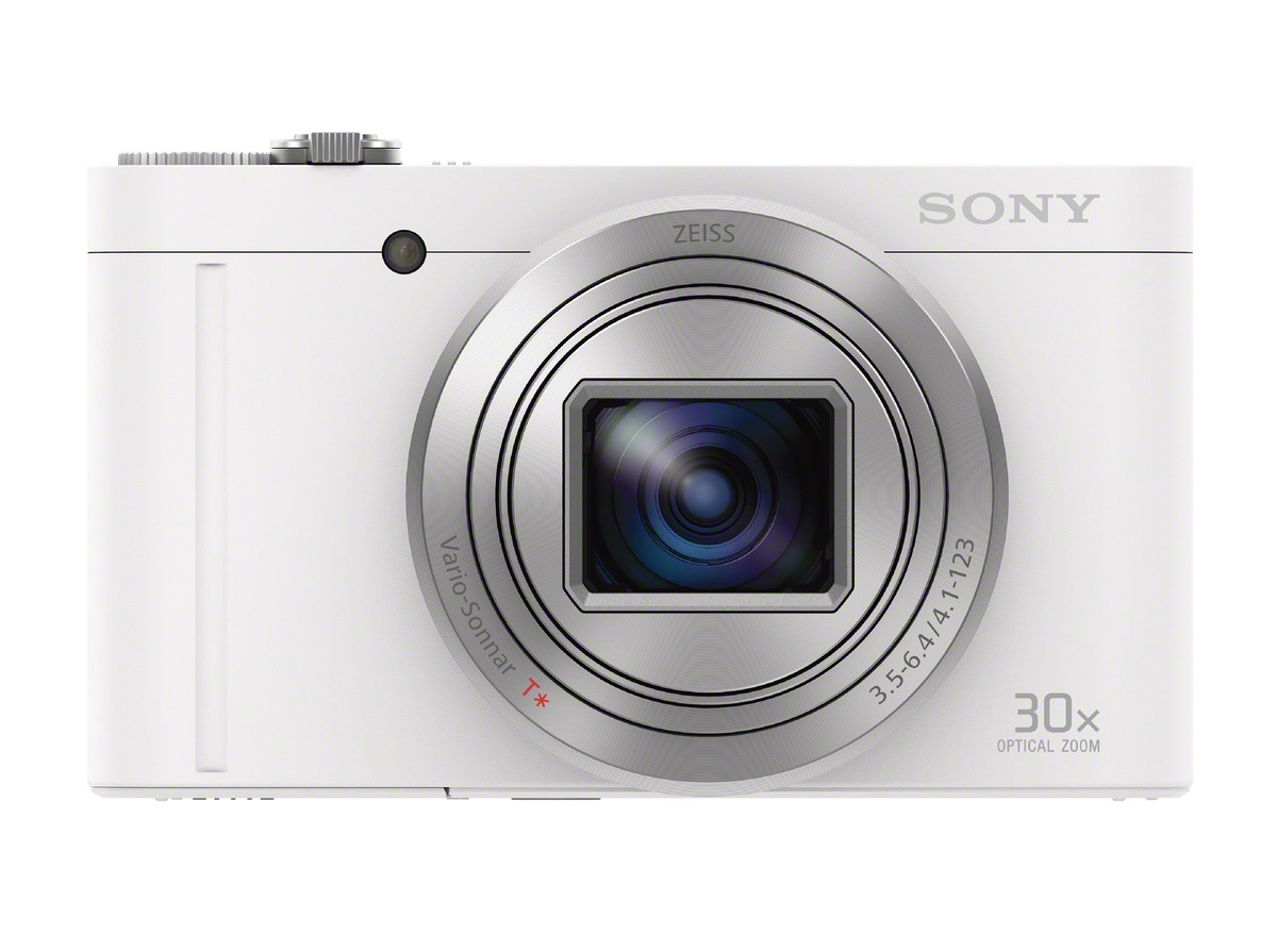 SONY Cyber-shot DSC-WX500 Zeiss NFC Digitalkamera Weiß, 30x opt. Zoom, TFT-LCD, Xtra Fine, WLAN