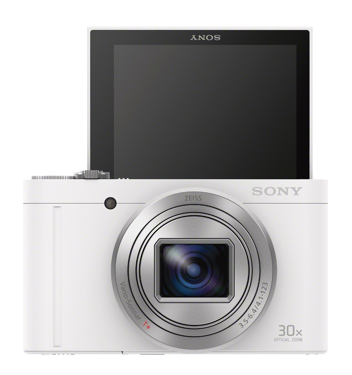 SONY Cyber-shot DSC-WX500 Zeiss NFC Digitalkamera Weiß, 30x opt. Zoom, TFT-LCD, Xtra Fine, WLAN
