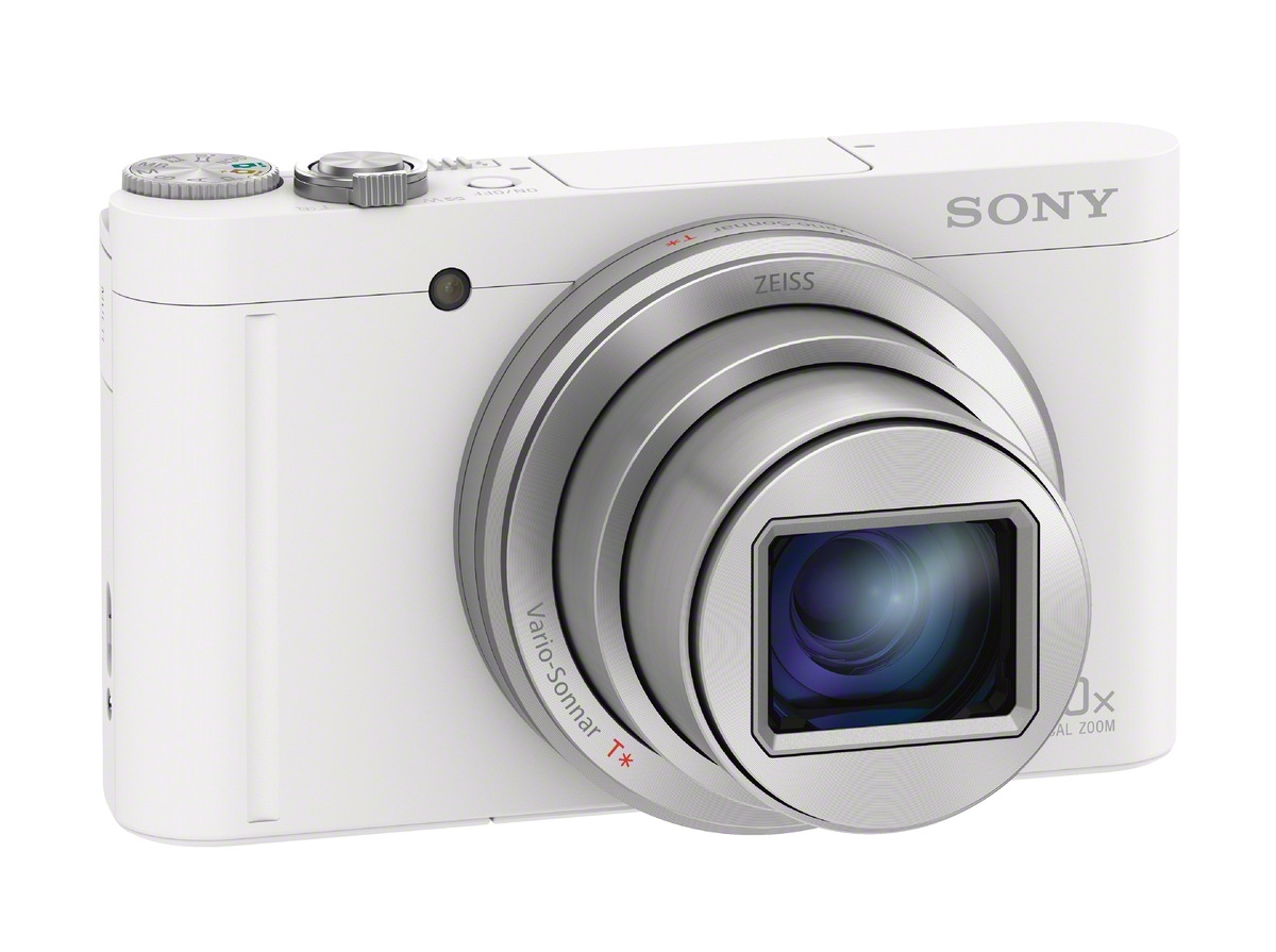 SONY Cyber-shot DSC-WX500 Zeiss NFC Digitalkamera Weiß, 30x opt. Zoom, TFT-LCD, Xtra Fine, WLAN