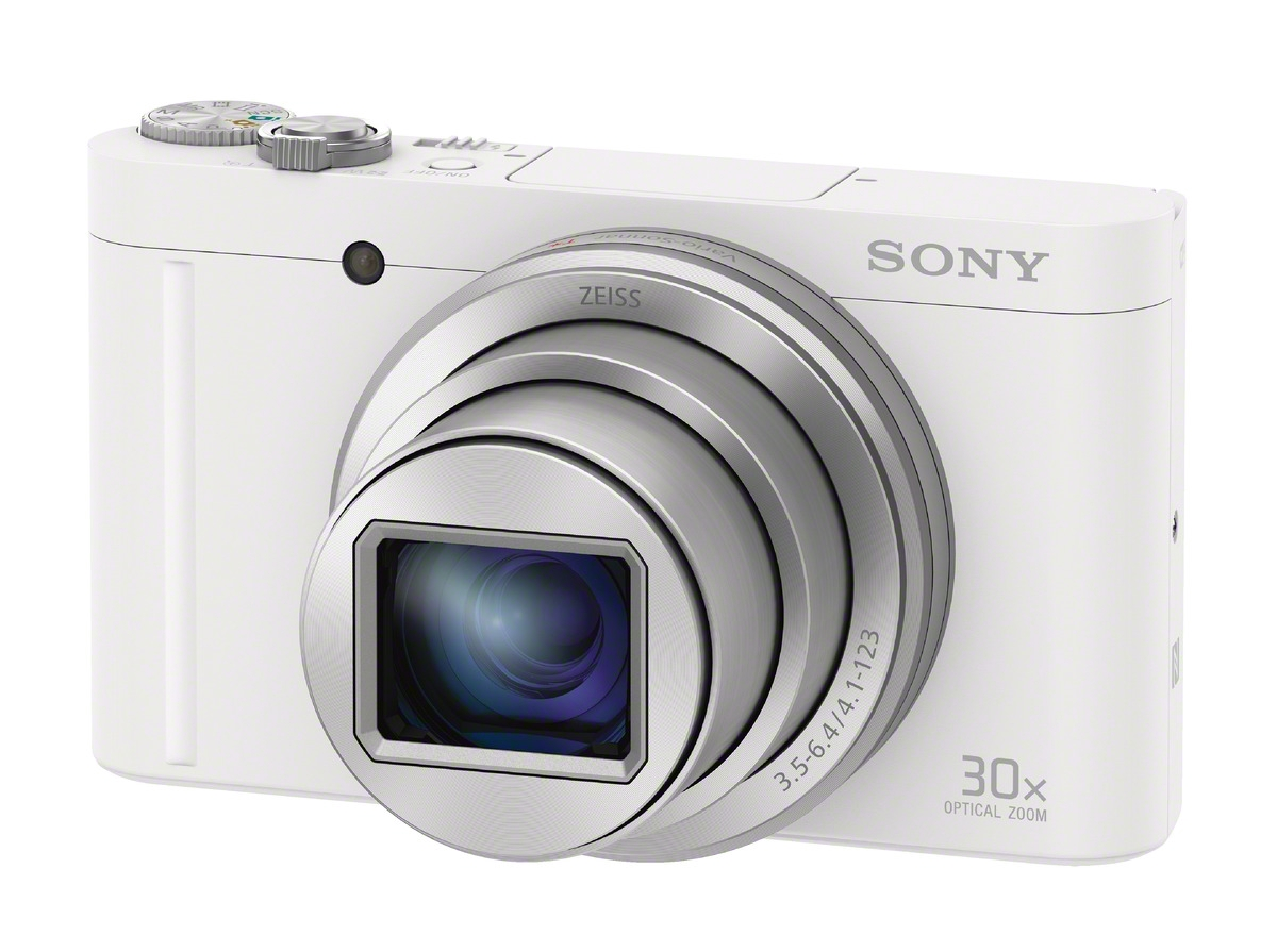 SONY Cyber-shot DSC-WX500 Zeiss NFC Digitalkamera Weiß, 30x opt. Zoom, TFT-LCD, Xtra Fine, WLAN