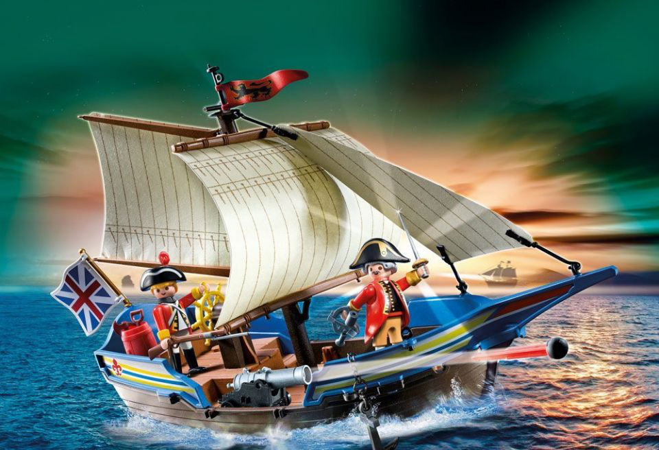 PLAYMOBIL İngiliz Askeri ve Savaş Gemisi