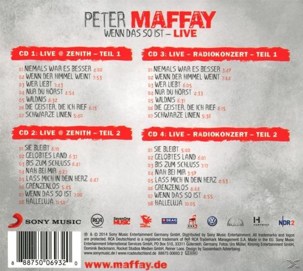 Peter Maffay - Wenn das so ist-LIVE (Premium Edition inkl. Akustik-Konzert)  - (CD)