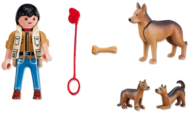 PLAYMOBIL Alman Çoban Köpeği İle Yavrusu