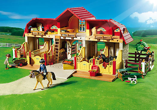 PLAYMOBIL Çimenlikli Büyük At Çiftliği