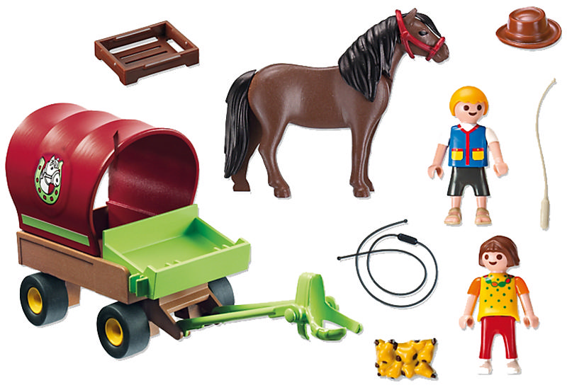 PLAYMOBIL Çocukların Midilli Arabası