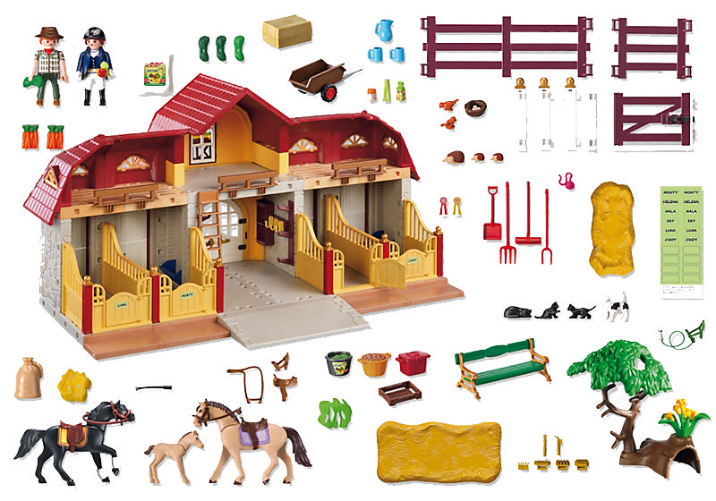 PLAYMOBIL Çimenlikli Büyük At Çiftliği
