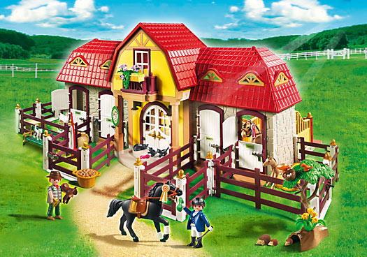 PLAYMOBIL Çimenlikli Büyük At Çiftliği