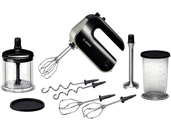 BOSCH MFQ 4885 DE HOME Professional Handmixer (Schwarz/ Chrome, 575 Watt)