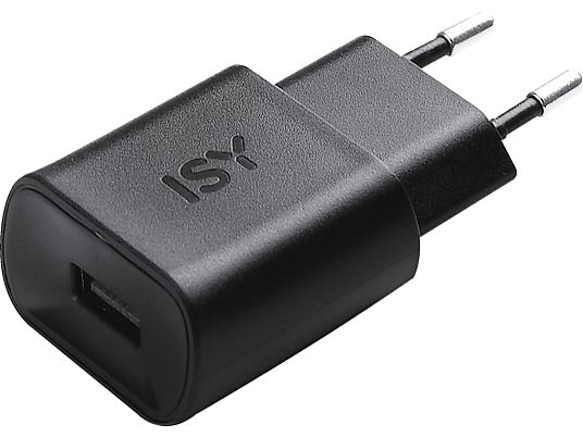 ISY IWC-2100 WALL CHARGER 1.2A - USB Wall Charger (Schwarz)