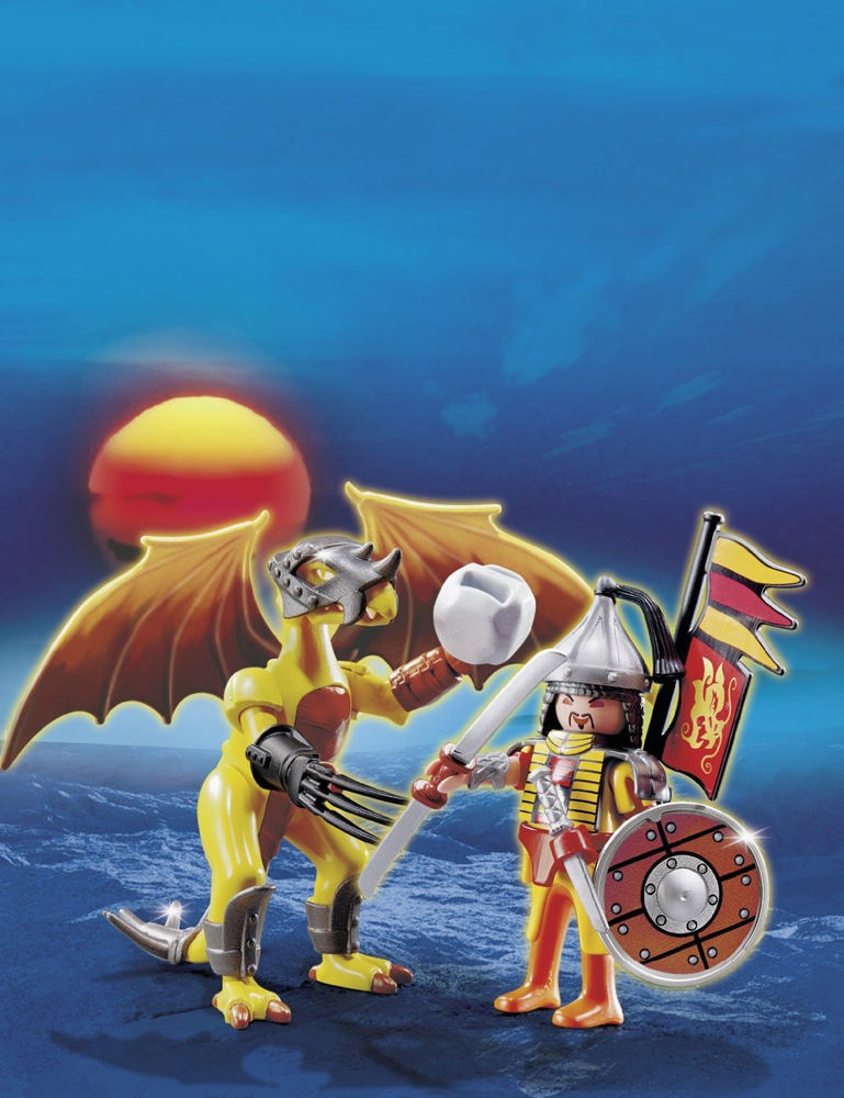 PLAYMOBIL Savaşçı ile Ejder ve Taş