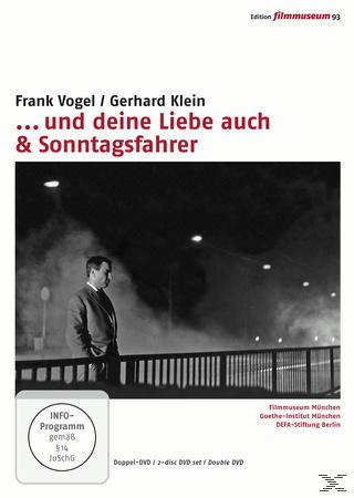 DVD-Cover. Schwarz-Weiß-Foto eines Mannes auf einer Brücke, mit Text und DVD-Logo.