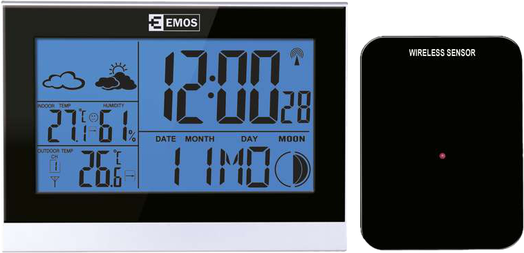 EMOS E3070 digitális időjárás állomás