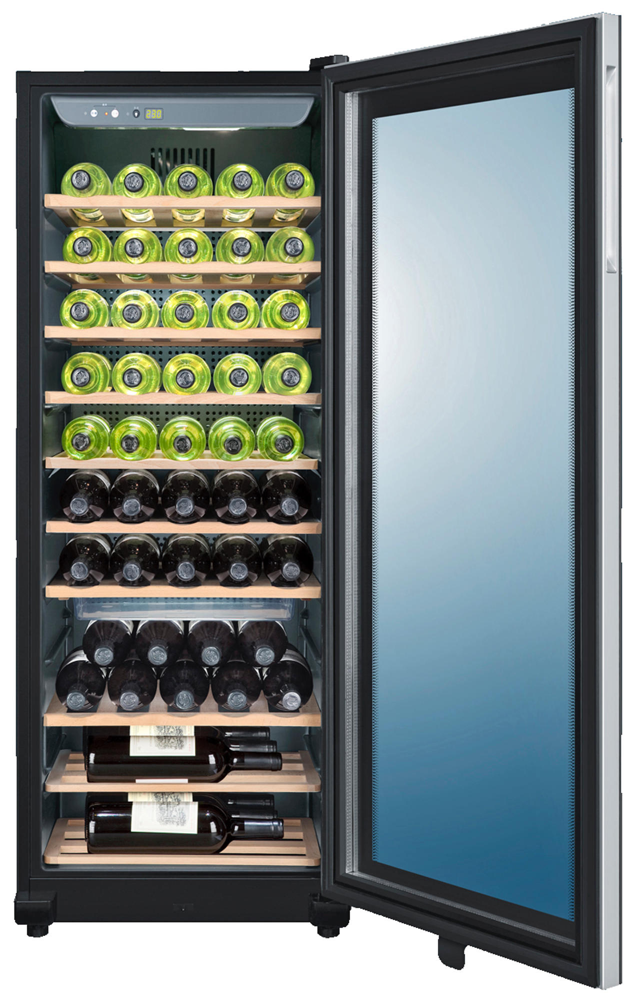 HAIER WS50GA Weinklimaschrank (167 l EEK G, Schwarz)
