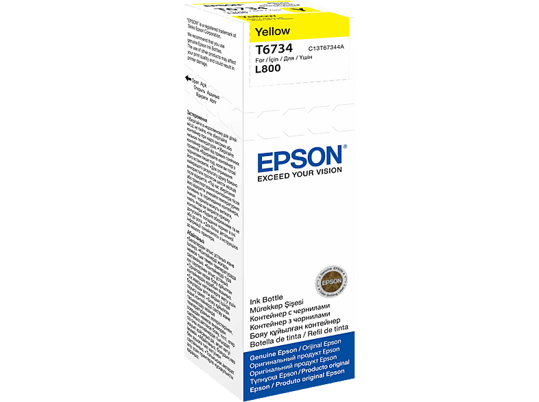 EPSON T6734 sárga eredeti tintapatron utántöltő tartály (70 ml)