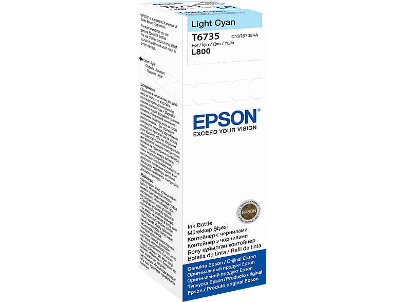 EPSON T6735 világoskék eredeti tintapatron utántöltő tartály (70 ml)