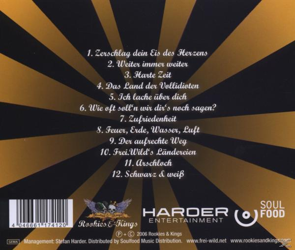 CD-Cover. Schwarzer Hintergrund mit goldenen Strahlen. Songtitel und Logo des Musiklabels.