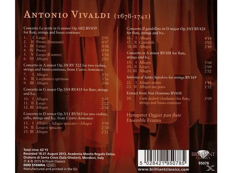 Thumbnail - Hanspeter Fratres, Ensemble Fratres - Panflute Concertos (CD)