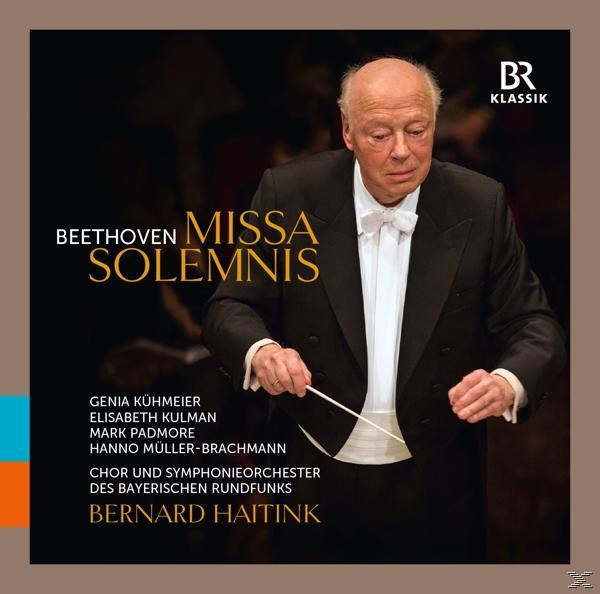 Albumcover mit einem Dirigenten und Text. Titel: Beethoven Missa Solemnis, klassische Musik.
