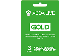 3 Monate Xbox Live Gold Mitgliedschaft Mediamarkt