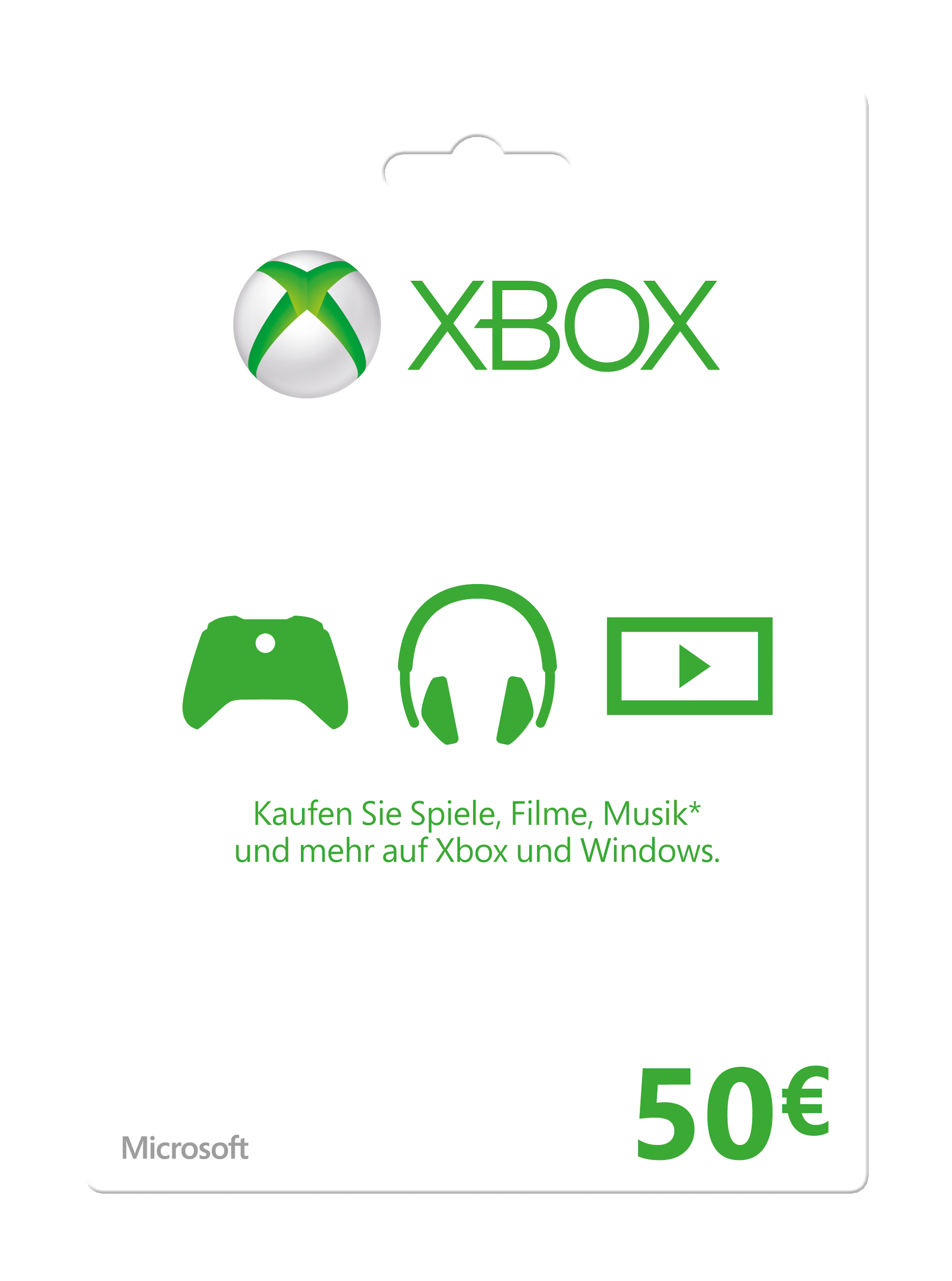 Xbox Live Guthabenkarte 50 EUR - [Multiplattform]