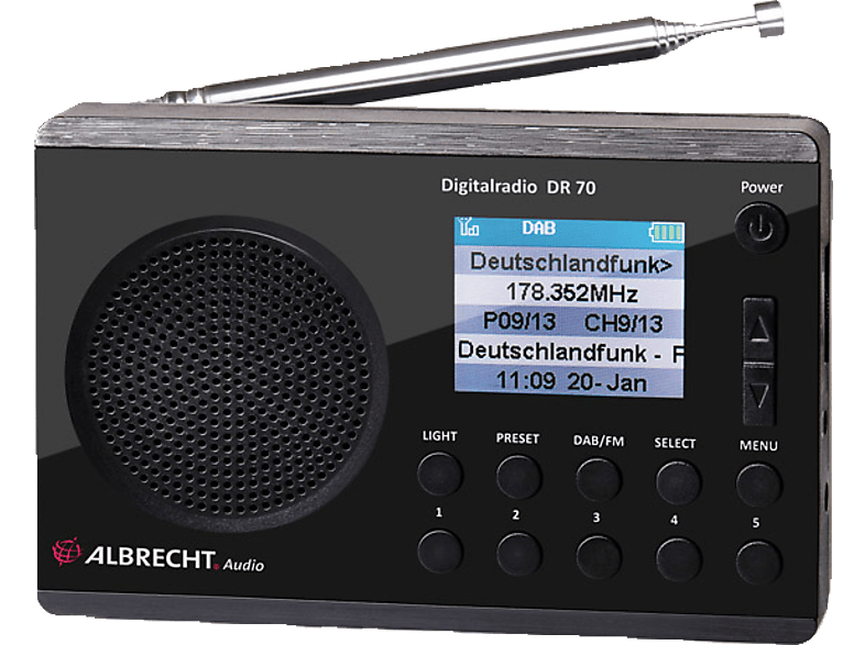 ALBRECHT DR 70 DAB+ Radio, Digital, DAB+, DAB, Schwarz DAB/DAB+ Radios MediaMarkt
