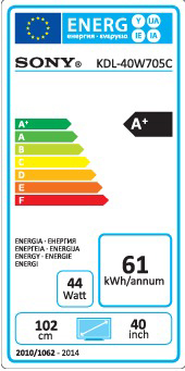SONY KDL40W705CBAEP 40" FULL LED Smart - Full HD - TV LED - 40 pouces