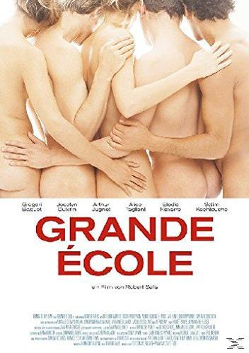 Filmposter mit nackten Menschen. Roter Text 'GRANDE ÉCOLE' und Namen der Schauspieler.